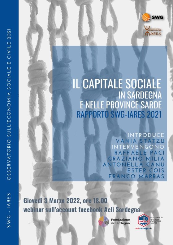 Rapporto 2021 SWG – IARES, il capitale sociale in Sardegna e nelle province sarde. post thumbnail image