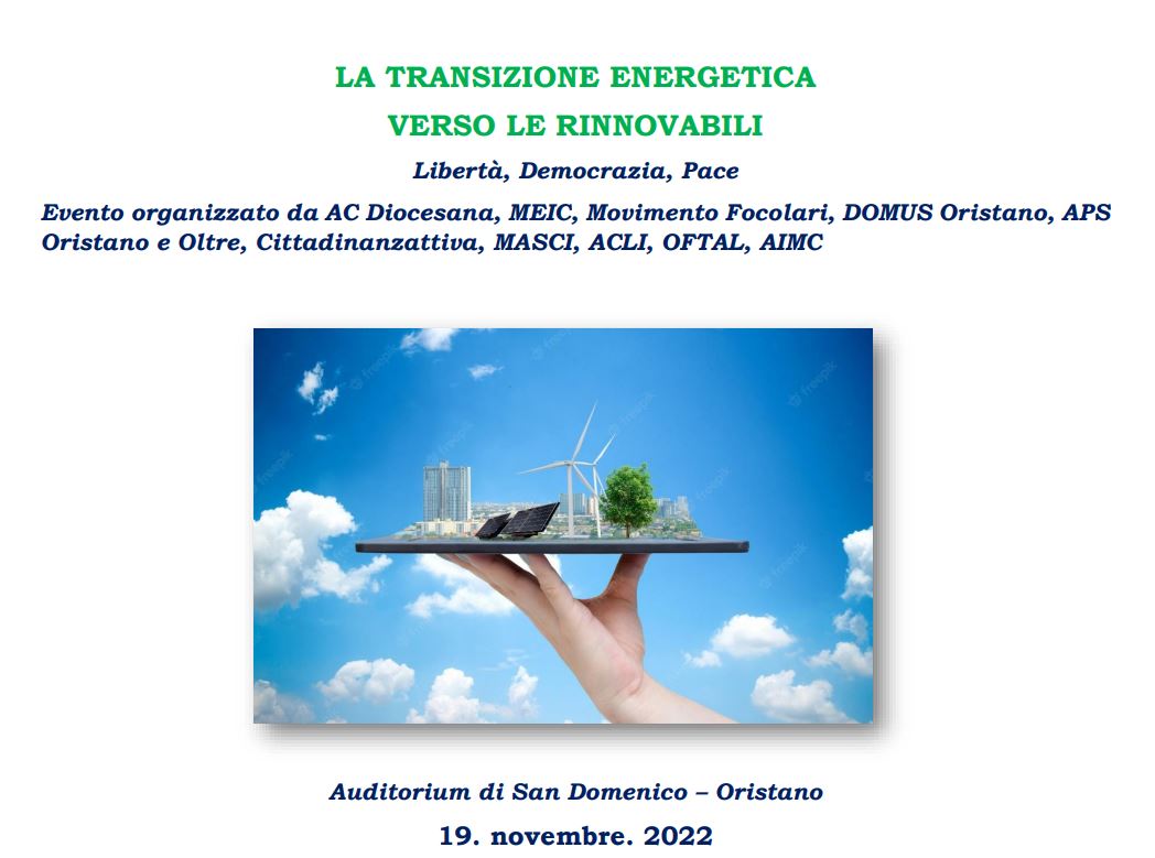 La transizione energetica verso le rinnovabili, tavola rotonda a Oristano post thumbnail image